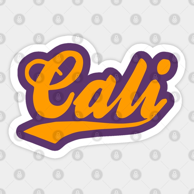 Cali - L A Lakers style Sticker by StrictlyDesigns